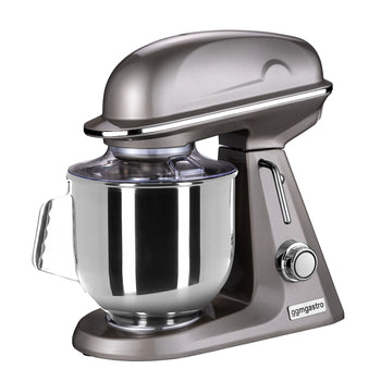 Mikser planetarny - 7 litrów - 350 W - włącznie z 3 nasadkami mieszającymi - szare złoto - Prime Gastro