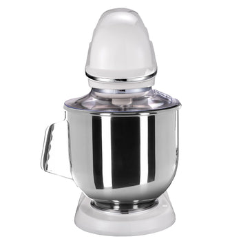 Mikser planetarny - 7 litrów - 350 W - wlącznie z 3 nasadkami miksującymi - mleczna biel - Prime Gastro