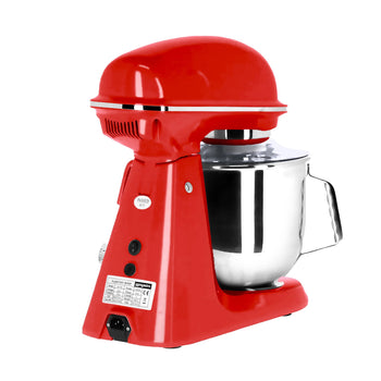 Mikser planetarny - 7 litrów - 350 W - włącznie z 3 nasadkami mieszającymi - czerwony - Prime Gastro