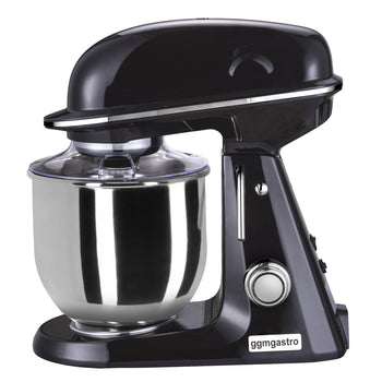 Mikser planetarny - 7 litrów - 350 W - włącznie z 3 nasadkami mieszającymi - czarny mat - Prime Gastro