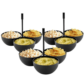 (3 szt.) Zestaw 3 misek na przekąski - czarny - Prime Gastro