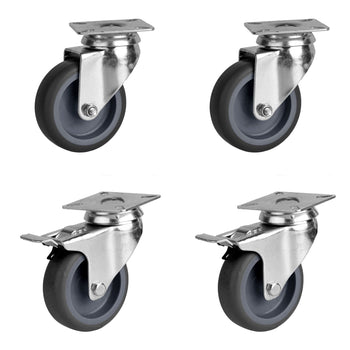 Zestaw kółek do stołów i szaf chłodniczych BKF, EKF, ETK, KF, KC, KSF, SKS, TF i TKSF