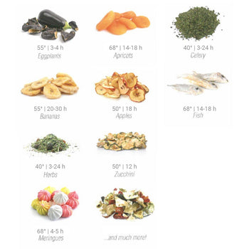 Suszarka do żywności / odwadniacz - włącznie z 6 tacami do suszenia - Prime Gastro