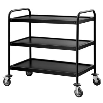 Wózek do serwowania - 1000x500mm - z 3 półkami - Czarny - Prime Gastro
