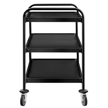 Wózek do serwowania - 1000x600mm - z 3 półkami - Czarny - Prime Gastro