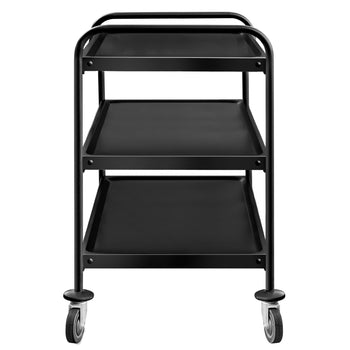 Wózek do serwowania - 1200x600mm - z 3 półkami - czarny - Prime Gastro