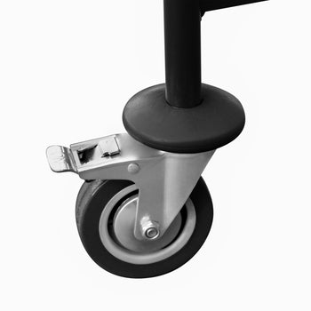 Wózek do serwowania - 1200x600mm - z 3 półkami - czarny - Prime Gastro