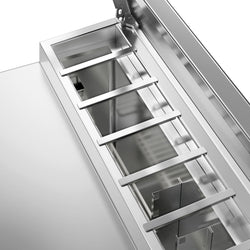 Stół przygotowawczy Mini PREMIUM – 900 mm – 2 drzwi – 5x GN 1/6