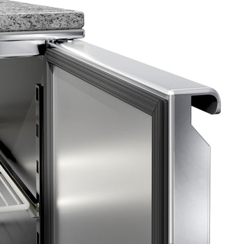 Stół sałatkowy ECO - 900 mm - 2 drzwi - dla 5x GN 1/6 - szklana nadstawka - Prime Gastro