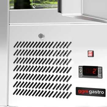 Stół Sałatkowy ECO - 450 mm - 1 drzwi - wlot na pojemniki GN - Prime Gastro