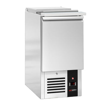 Stół Sałatkowy PREMIUM - 450 mm - Wlot na pojemniki GN - 1 drzwi - Prime Gastro