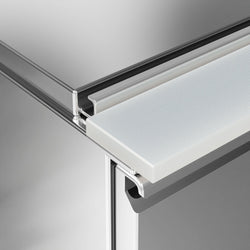 Stół Sałatkowy PREMIUM - 450 mm - Wlot na pojemniki GN - 1 szklane drzwi