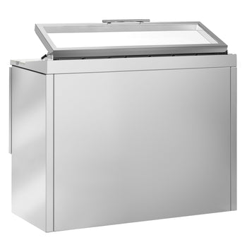 Stół Sałatkowy PREMIUM - 900 mm - 2 drzwi - dla 4x GN 1/3 - szklana pokrywa - Prime Gastro