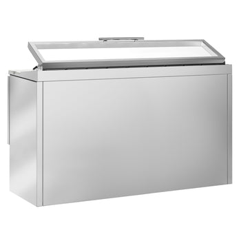 Stół Sałatkowy PREMIUM - 1365 mm - 3 drzwi - dla 7x GN 1/3 - szklana pokrywa - Prime Gastro