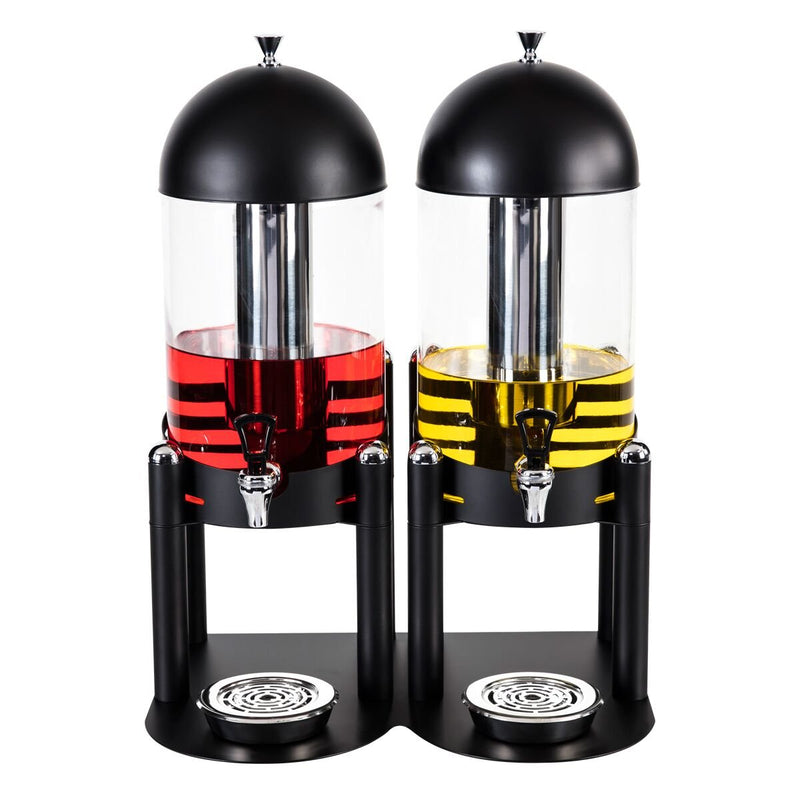 Dozownik soku - 2x 6 litrów - Czarny