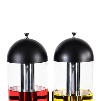 Dozownik soku - 2x 6 litrów - Czarny - Prime Gastro