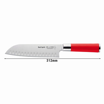 F. DICK | Red Spirit - Santoku - ze żłobieniami - Ostrze: 180mm - Prime Gastro