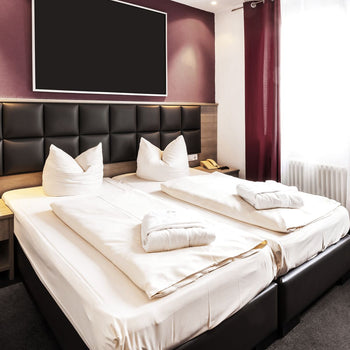 (15 sztuk) Prześcieradła z dżerseju - 100 x 200 cm - białe / białe - Prime Gastro