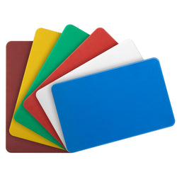 Zestaw desek do krojenia – 250 x 400 mm – zgodny z HACCP – 6 desek do krojenia – wielokolorowe