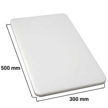Deska do krojenia - 300 x 500 mm - zgodna z HACCP - biała - Prime Gastro