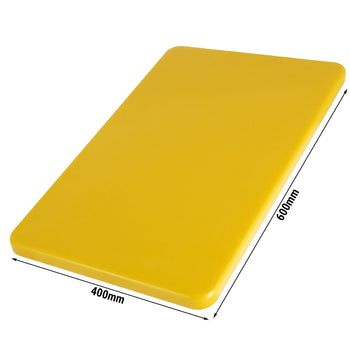 Deska do krojenia – EN 600x400 – zgodna z HACCP – żółta - Prime Gastro