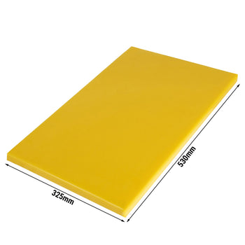Deska do krojenia - 325 x 530 mm - zgodna z HACCP - żółta - Prime Gastro