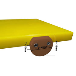 (2 sztuki) Stopery do desek do krojenia – brązowe