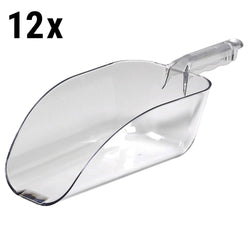 (12 szt.) CAMBRO | CAMWEAR® - szufelka kuchenna z poliwęglanu - 1800g - Przezroczysta