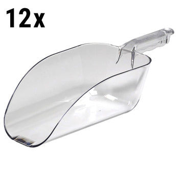 (12 szt.) CAMBRO | CAMWEAR® - szufelka kuchenna z poliwęglanu - 1800g - Przezroczysta - Prime Gastro