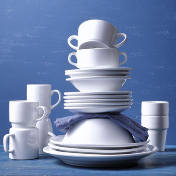 (6 sztuk) BUDGETLINE - Miska Mammoet - 260ml - Biały - Prime Gastro