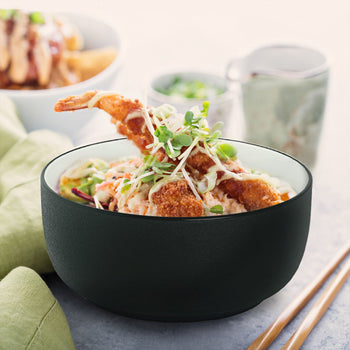 (6 sztuk) COSMIC - Miska - 32 cl - Ø 110 mm - Biały / Czarny - Prime Gastro