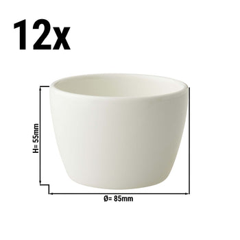(12 szt.) LUX - Miska Maastricht - 180 ml - Ø 8,5 cm - Kość słoniowa - Prime Gastro