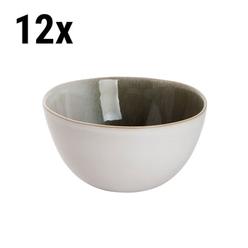 (12 szt.) NORDIC - Miska - Ø 15 cm - 900 ml - zielony/biały - Prime Gastro