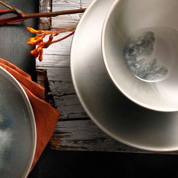 (6 sztuk) NORDIC - miska - Ø 150 mm - 900 ml - zielony/biały - Prime Gastro