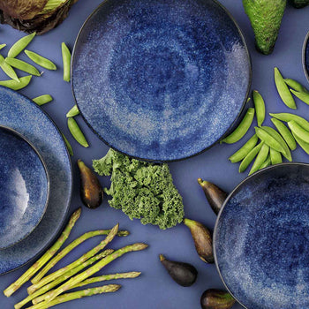 (10 sztuk) KIRYU - Talerz głęboki - Ø 22 cm - niebieski - Prime Gastro