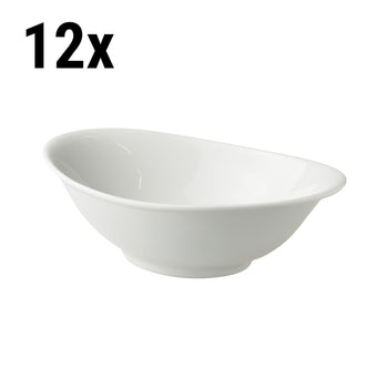 (12 szt.) WHITE DELIGHT - Miska - 25 x 16 cm - 700 ml - Biała - Prime Gastro