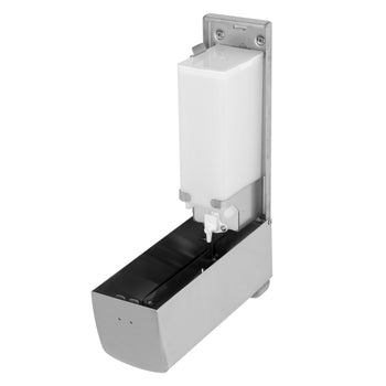 AIR-WOLF | Dozownik mydła & płynu dezynfekującego z przyciskiem - 1200ml - stal nierdzewna - Prime Gastro