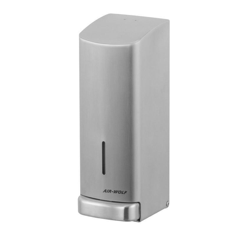 AIR - WOLF | Dozownik mydła & płynu dezynfekującego z przyciskiem - 1200ml - stal nierdzewna