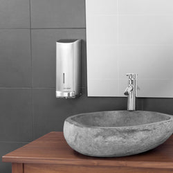 AIR - WOLF | Dozownik mydła & płynu dezynfekującego z przyciskiem - 1200ml - stal nierdzewna