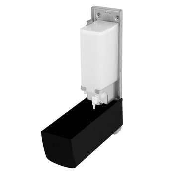 AIR-WOLF | Dozownik mydła & płynu dezynfekującego z przyciskiem - 1200ml - Stal nierdzewna - Czarny - Prime Gastro