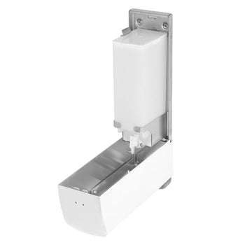 AIR-WOLF | Dozownik mydła & płynu dezynfekującego z przyciskiem - 1200ml - Stal nierdzewna - Biały - Prime Gastro