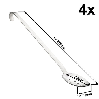 (4 sztuki) Łyżka do serwowania - Ø 63 mm - perforowana - Prime Gastro