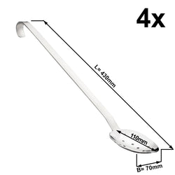(4 sztuki) Łyżki do serwowania - Ø 70 mm - perforowane