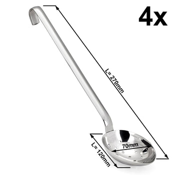 (4 sztuki) Łyżki do serwowania - głębokie i perforowane - Prime Gastro