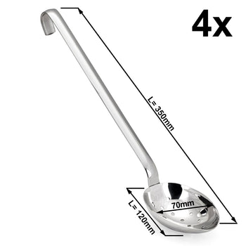 (4 sztuki) Łyżki do serwowania - głębokie i perforowane - Prime Gastro