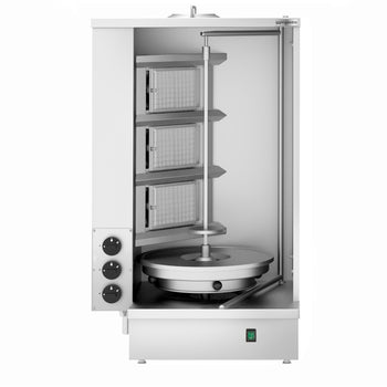 Gazowy grill do shawarmy/kebaba- 3 palniki - maks. 40 kg - Prime Gastro