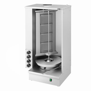 Gazowy grill do shawarmy/kebaba- 4 palniki - maks. 60 kg - Prime Gastro