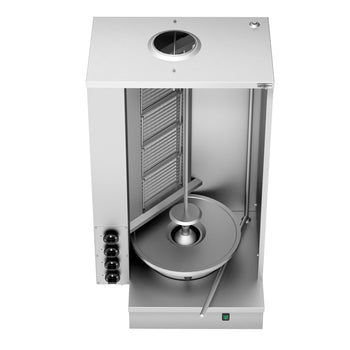 Gazowy grill do shawarmy/kebaba- 4 palniki - maks. 60 kg - Prime Gastro