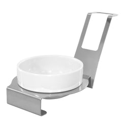 (3 szt.) podstawka na chochlę - okrągła - chromowana