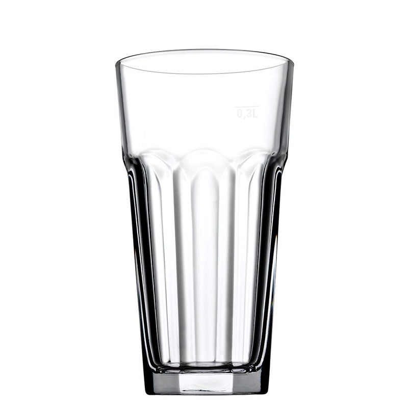 (12 sztuk) CASABLANCA - szklanka do soków i long drinków - 365 cm3 - skalibrowana na 0,3 litra